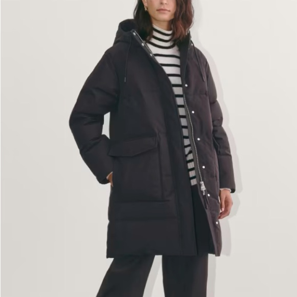 Everlane Renew Black Puffer Coat